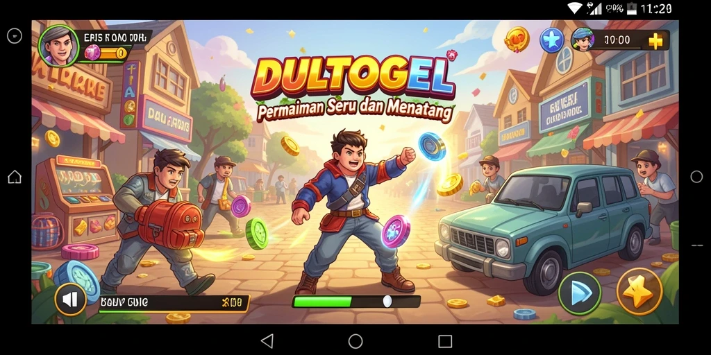 Tampilan gameplay DULTOGEL yang seru dan menarik.