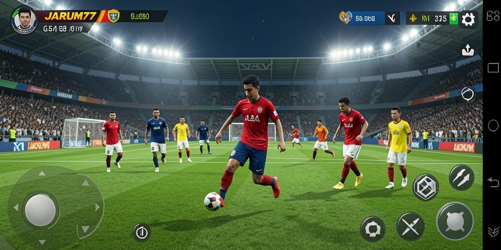 Tampilan gameplay JARUM77 yang seru dan realistis.