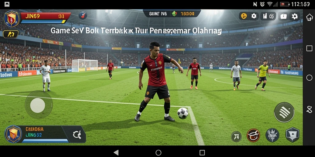 Tampilan permainan JIN69 dengan aksi sepak bola menegangkan.