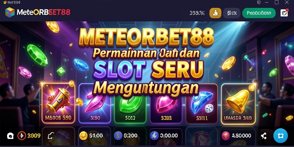 Tampilan gameplay Slot yang mengasyikkan di METEORBET88.