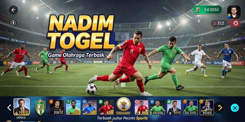 Tangkapan layar NADIMTOGEL menampilkan gameplay seru olahraga yang interaktif.