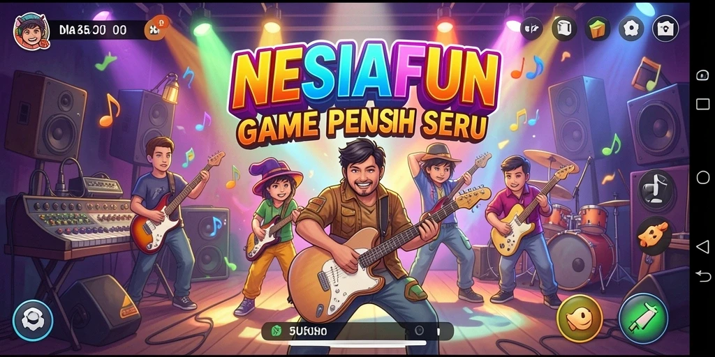 Screenshot dari gameplay NESIAFUN yang mendebarkan dan interaktif.