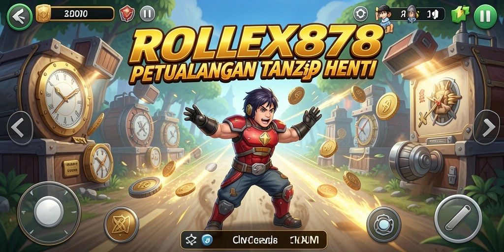 Tampilan gameplay dinamis dan penuh aksi dari ROLEX878.
