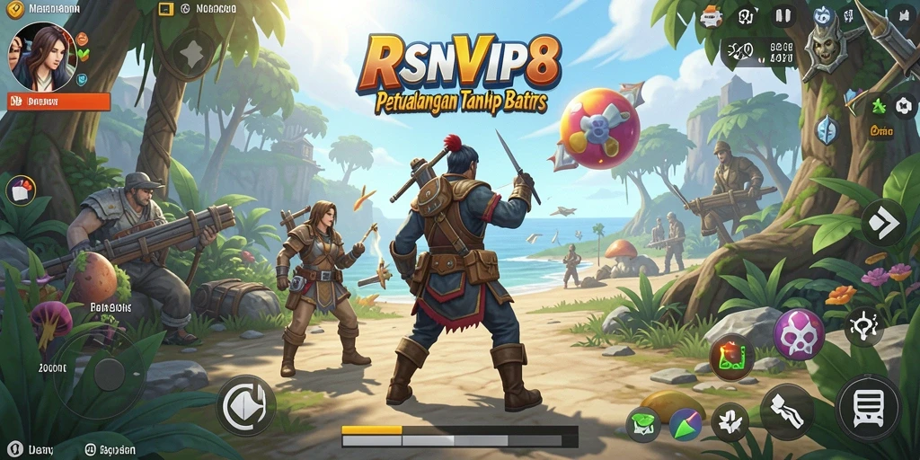Menampilkan grafis memukau dari gameplay RSNVIP8 di dunia terbuka.