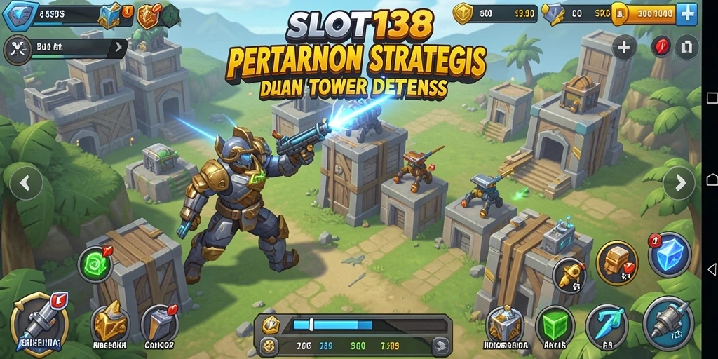 Tampilan mengesankan dari gameplay SLOT138 dalam genre Tower Defense.