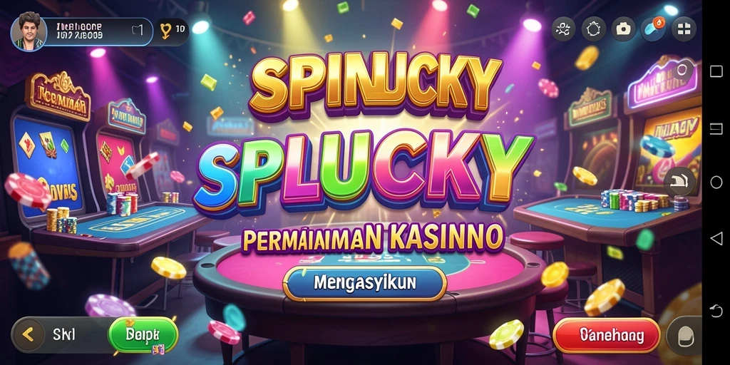 Tampilan menarik dari gameplay SPINLUCKY yang menyenangkan.