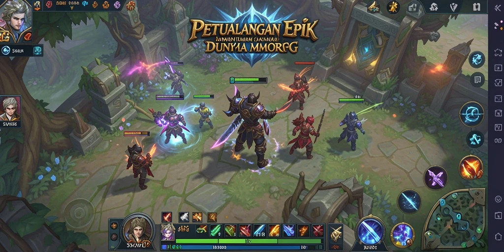 Tampak seru dari gameplay SVIP2 yang menampilkan petualangan MMORPG.