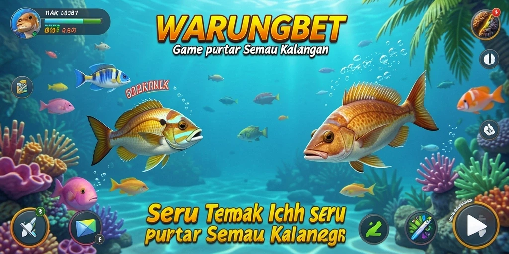 Gameplay seru WARUNGBET menampilkan aksi Tembak Ikan yang menarik.